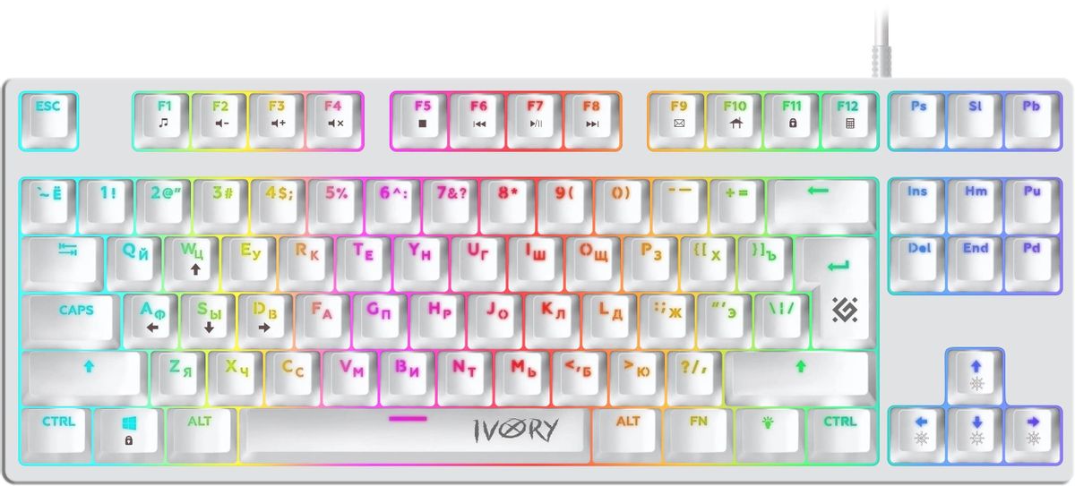 Клавиатура Defender Ivory GK-579,  USB, белый [45579]